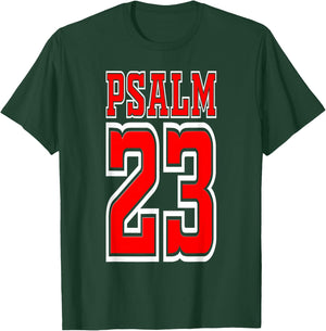 Psalm 23 Jersey Style T-Shirt - T-Shirt | Forest