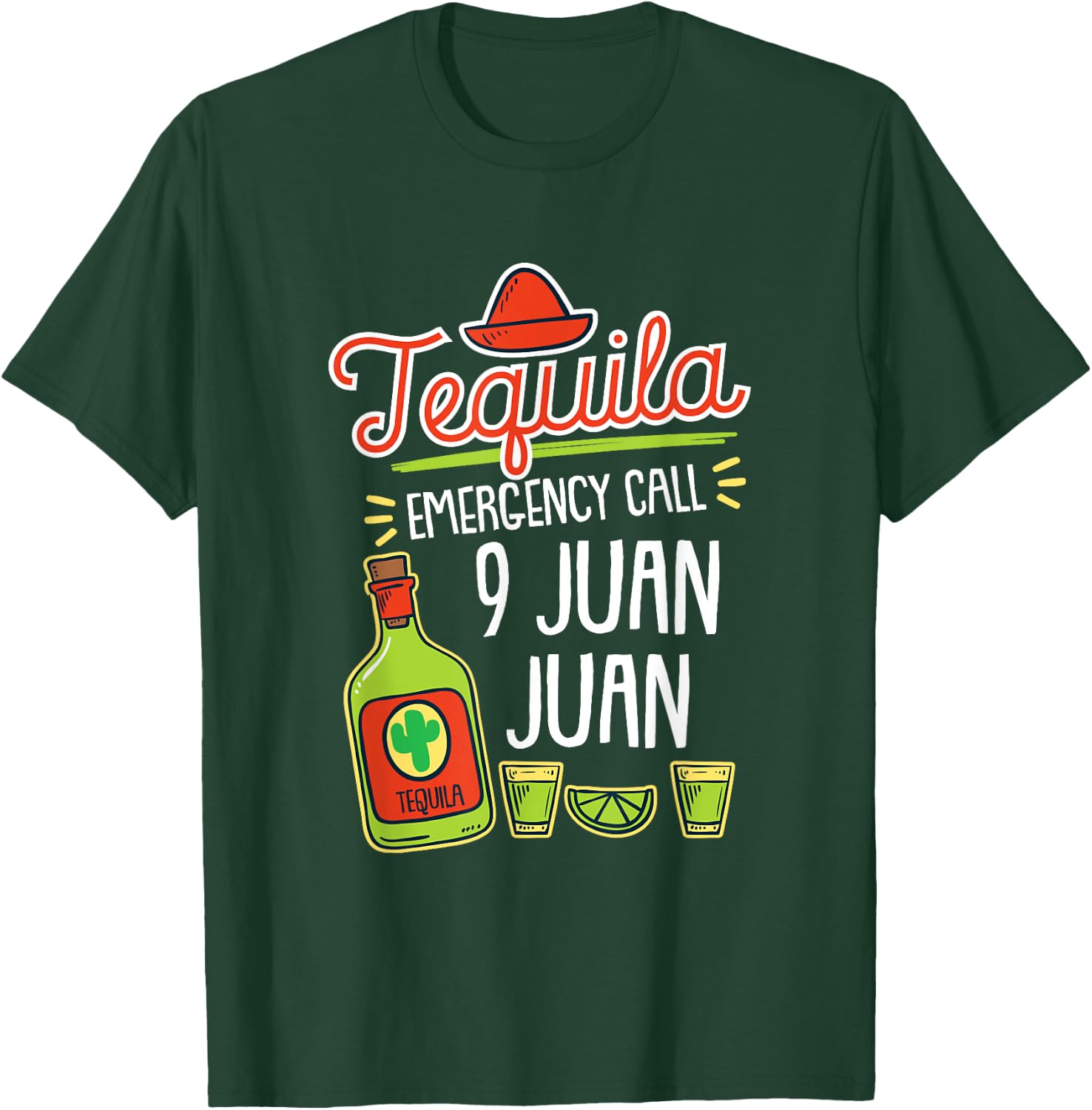 Tequila Emergency, Funny Tequila Shirt, Liquor T-Shirt - T-Shirt | Forest