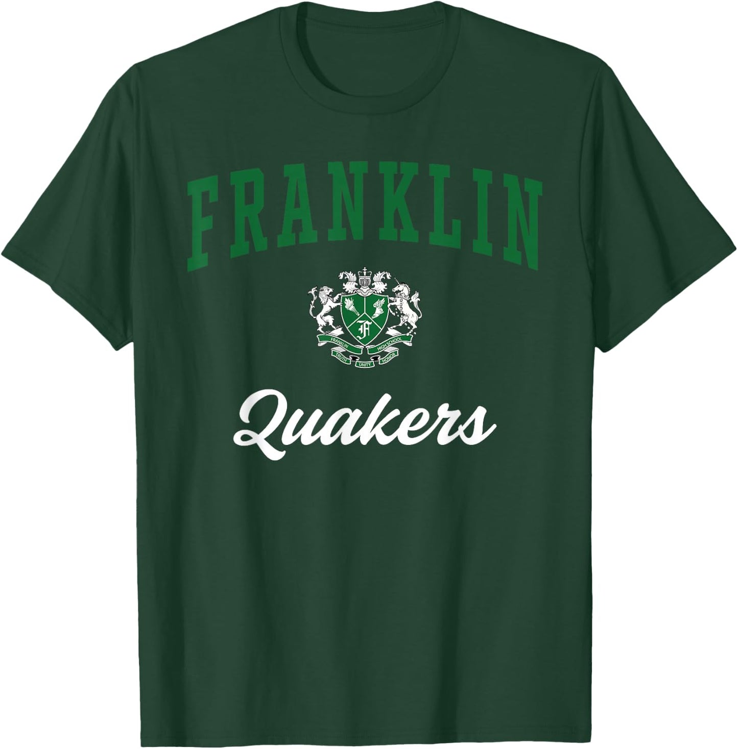 Franklin High School Quakers T-Shirt - T-Shirt | Forest