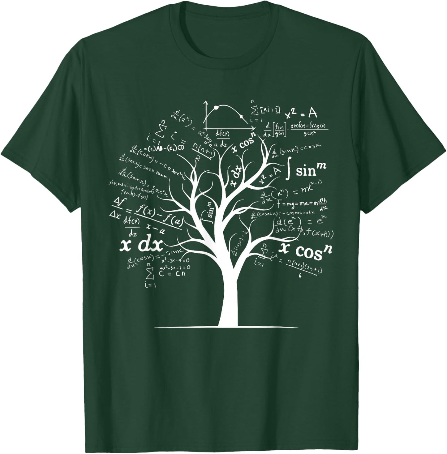 Funny AP Calculus Algebra Tree Math Teacher Nerd Geek Gifts Small T-Shirt - T-Shirt | Forest