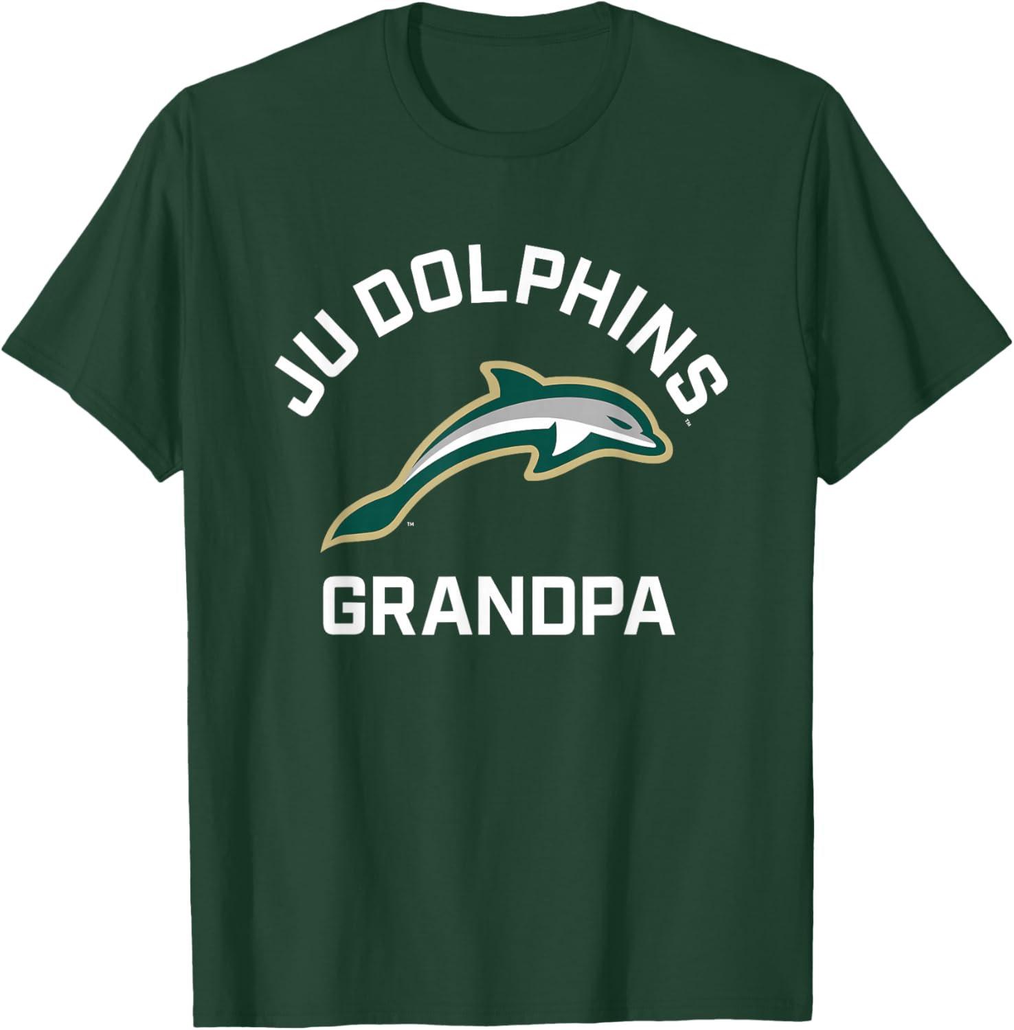 Jacksonville University Dolphins Arched Grandpa T-Shirt - T-Shirt | Forest