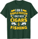 Fishing Shirt Fisherman Cigar Smoker T-Shirt - T-Shirt | Forest