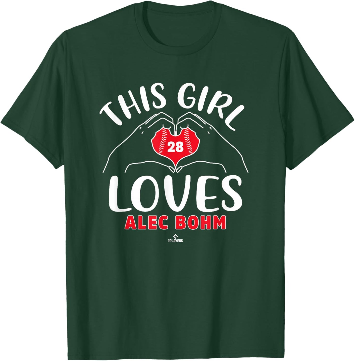 This Girl Loves Alec Bohm Philadelphia MLBPA T-Shirt - T-Shirt | Forest