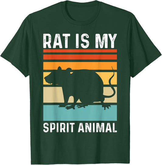 Kids Rat Is My Spirit Animal Funny T-Shirt - T-Shirt | Forest