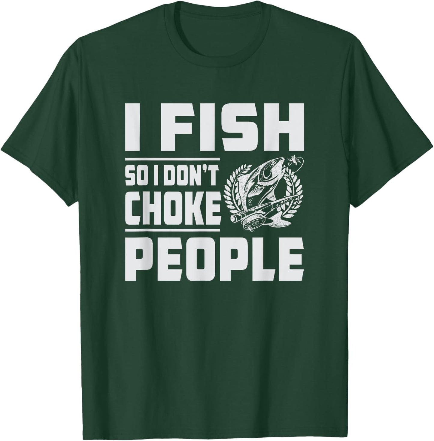 Funny Bass Fishing T-Shirt - T-Shirt | Forest