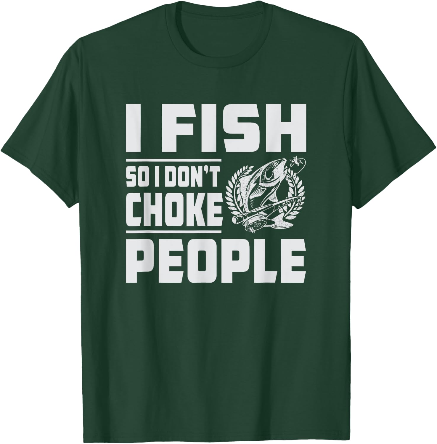 Funny Bass Fishing T-Shirt - T-Shirt | Forest