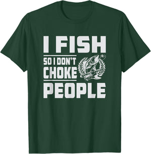 Funny Bass Fishing T-Shirt - T-Shirt | Forest