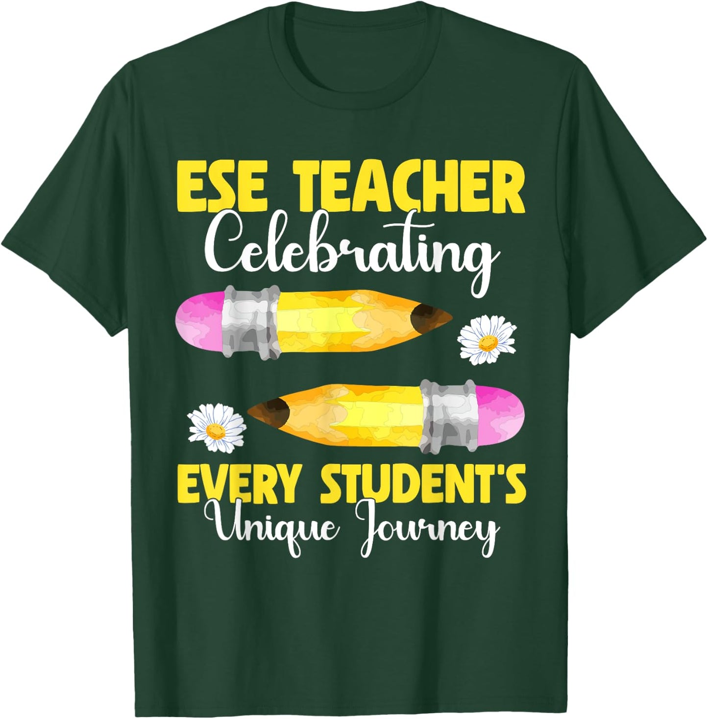 ESE Teacher Exceptional Student Education Celebrate Teaching T-Shirt - T-Shirt | Forest