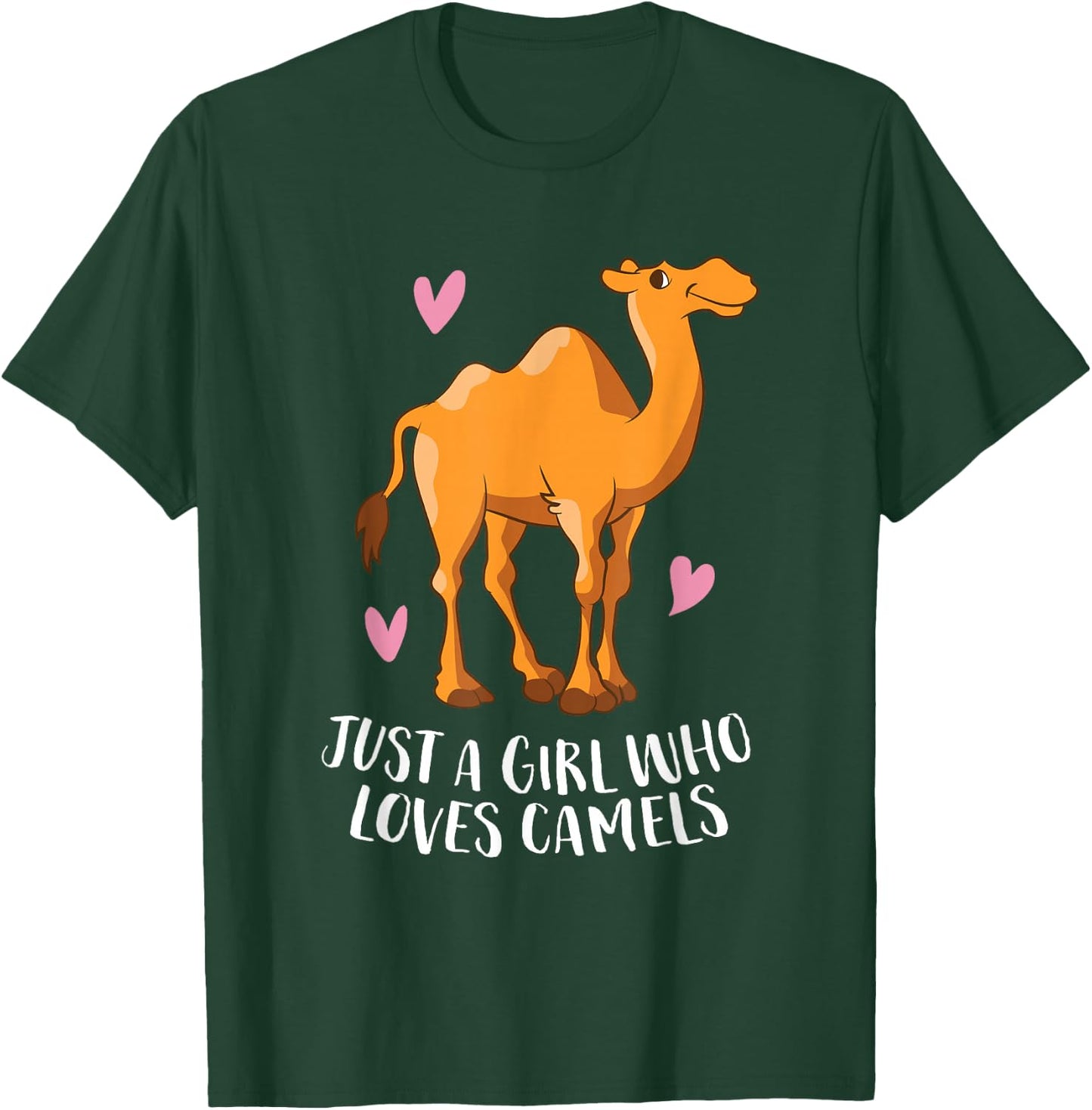 Just a Girl Who Loves Camels Cute Camel Girl T-Shirt - T-Shirt | Forest