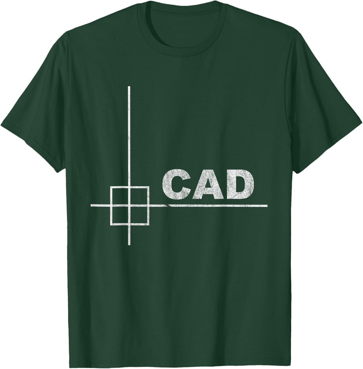 CAD Design - Minimalist Technical Look T-Shirt - T-Shirt | Forest