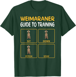 Funny Weimaraner Guide To Training Dog Obedience Trainer Women T-Shirt - T-Shirt | Forest