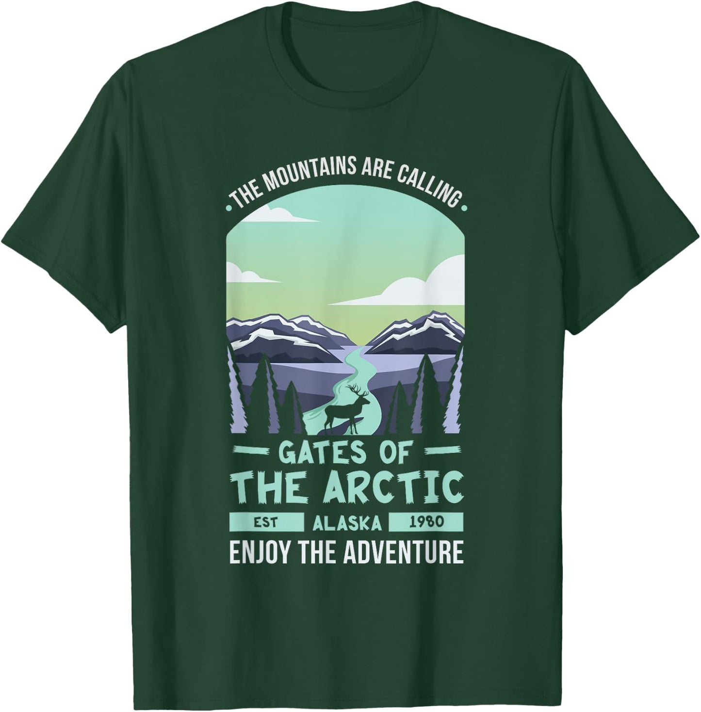 Gates of the Arctic National Park US Alaska T-Shirt - T-Shirt | Forest