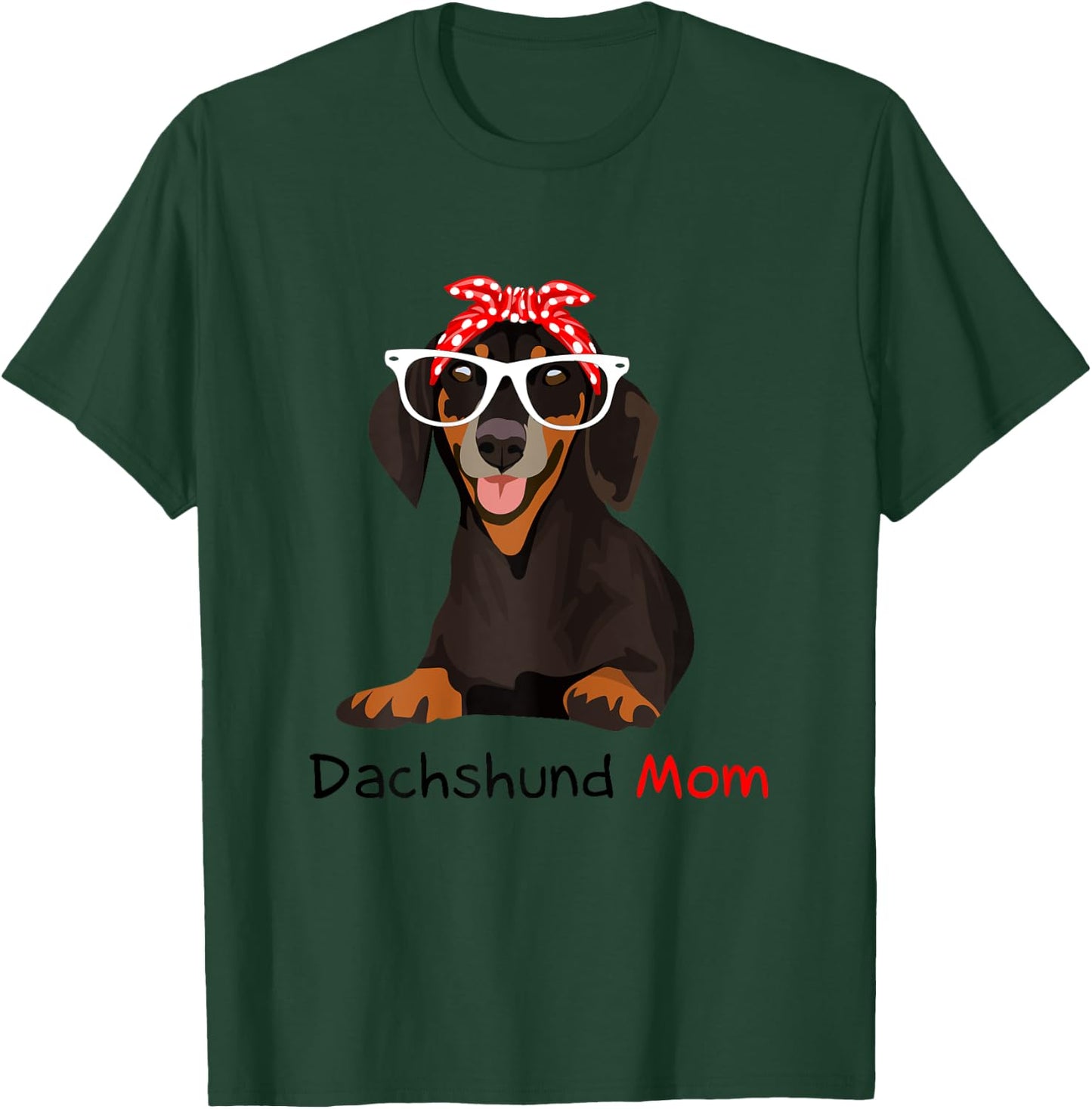 Dachshund Mom Bandana Dachshund Dog T-Shirt - T-Shirt | Forest