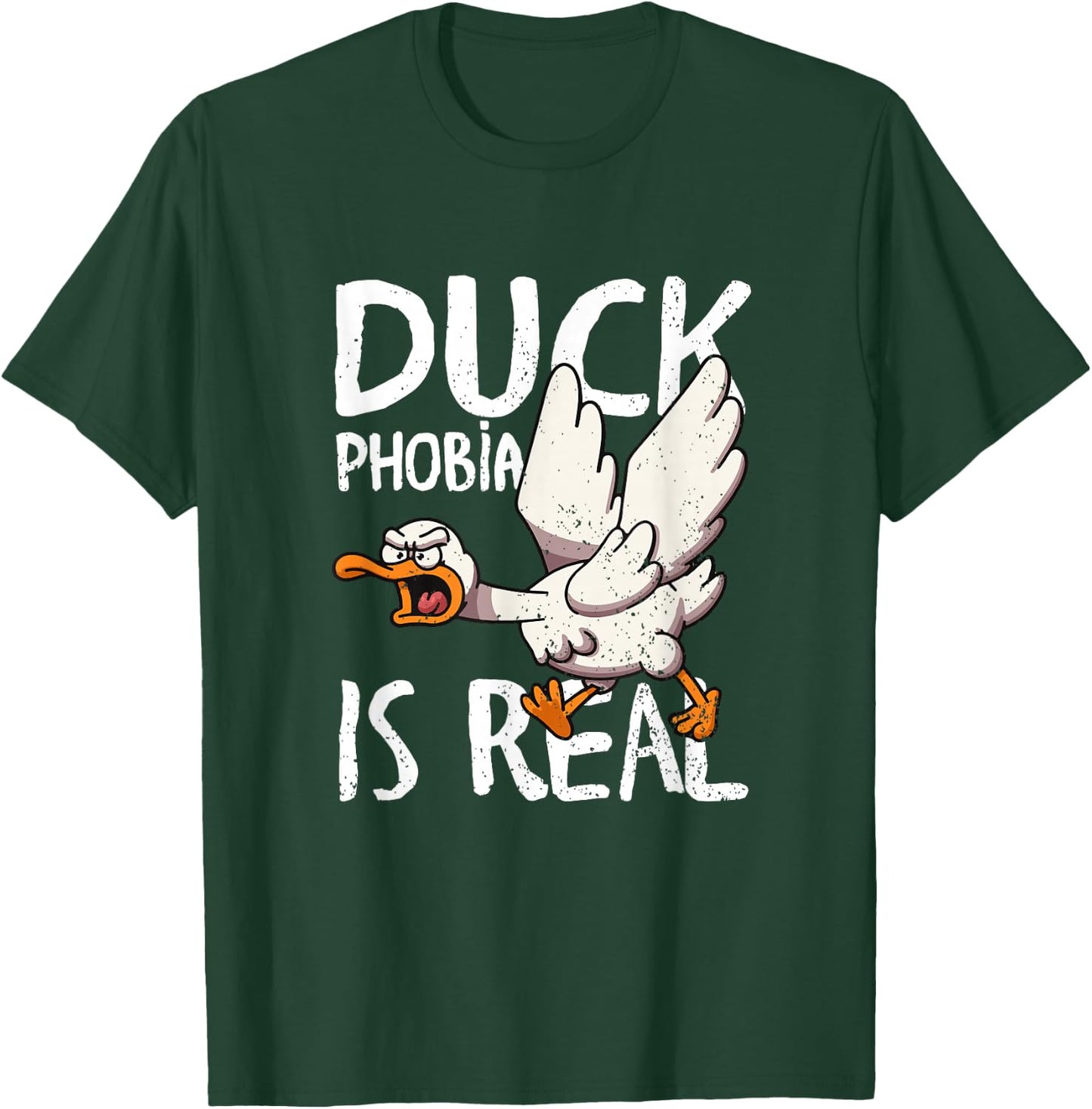 Duck Phobia Is Real fear of duckling duck poultry ducks T-Shirt - T-Shirt | Forest