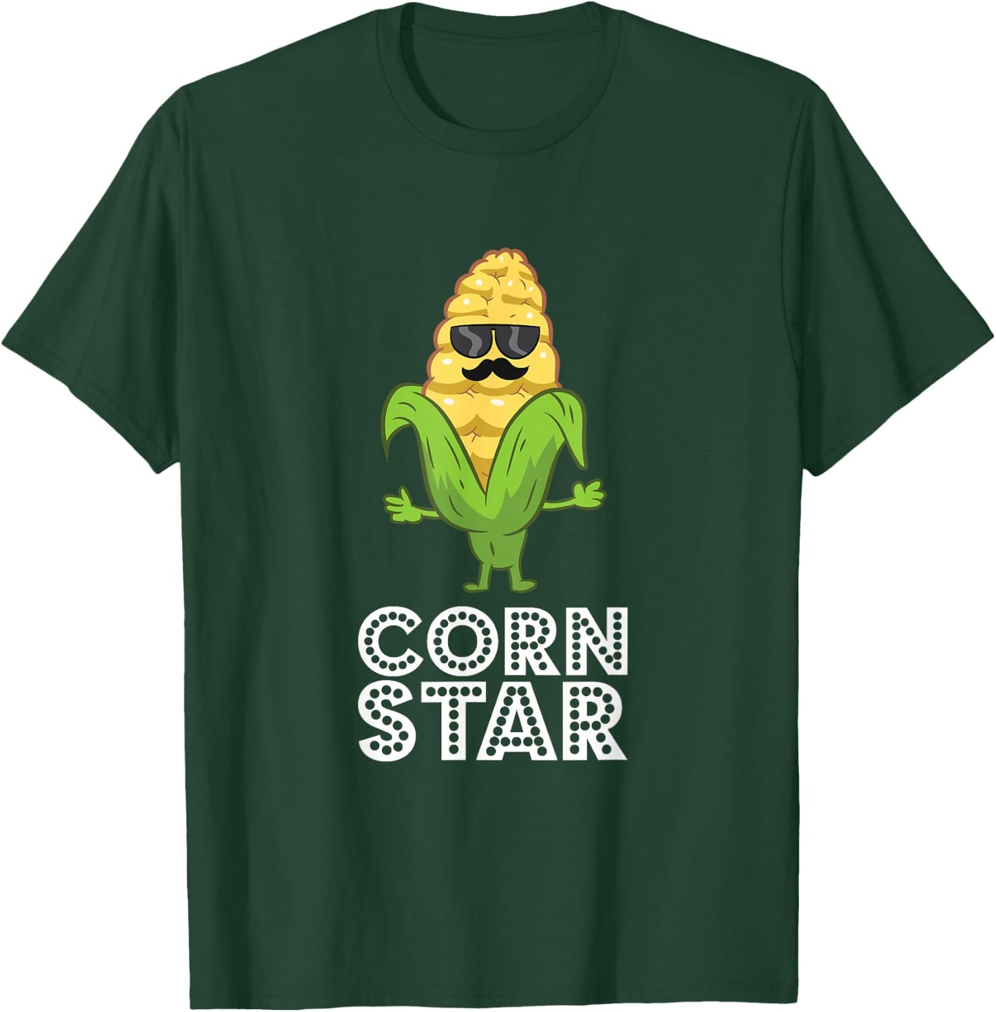 Funny Corn Star With Sunglasses Gift Corn Farmer T-Shirt - T-Shirt | Forest