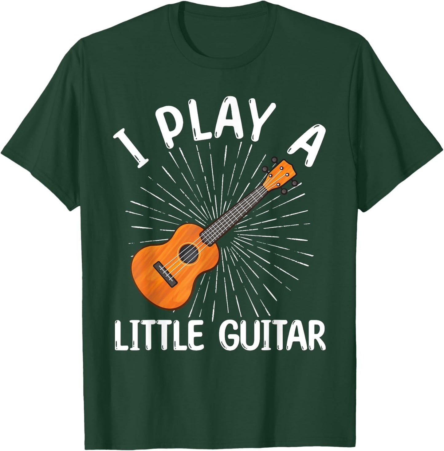 Funny Ukulele Art Women Kids Guitar Ukulele Player T-Shirt - T-Shirt | Forest
