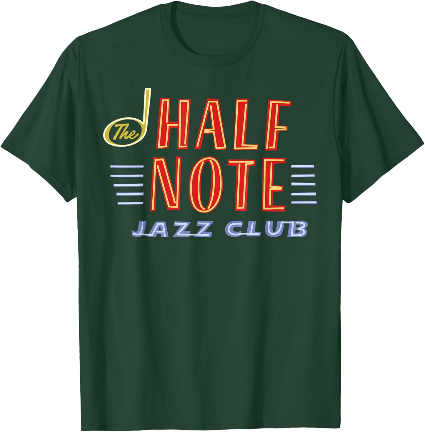Disney Pixar Soul The Half Note Jazz Club Flat Logo T-Shirt - T-Shirt | Forest