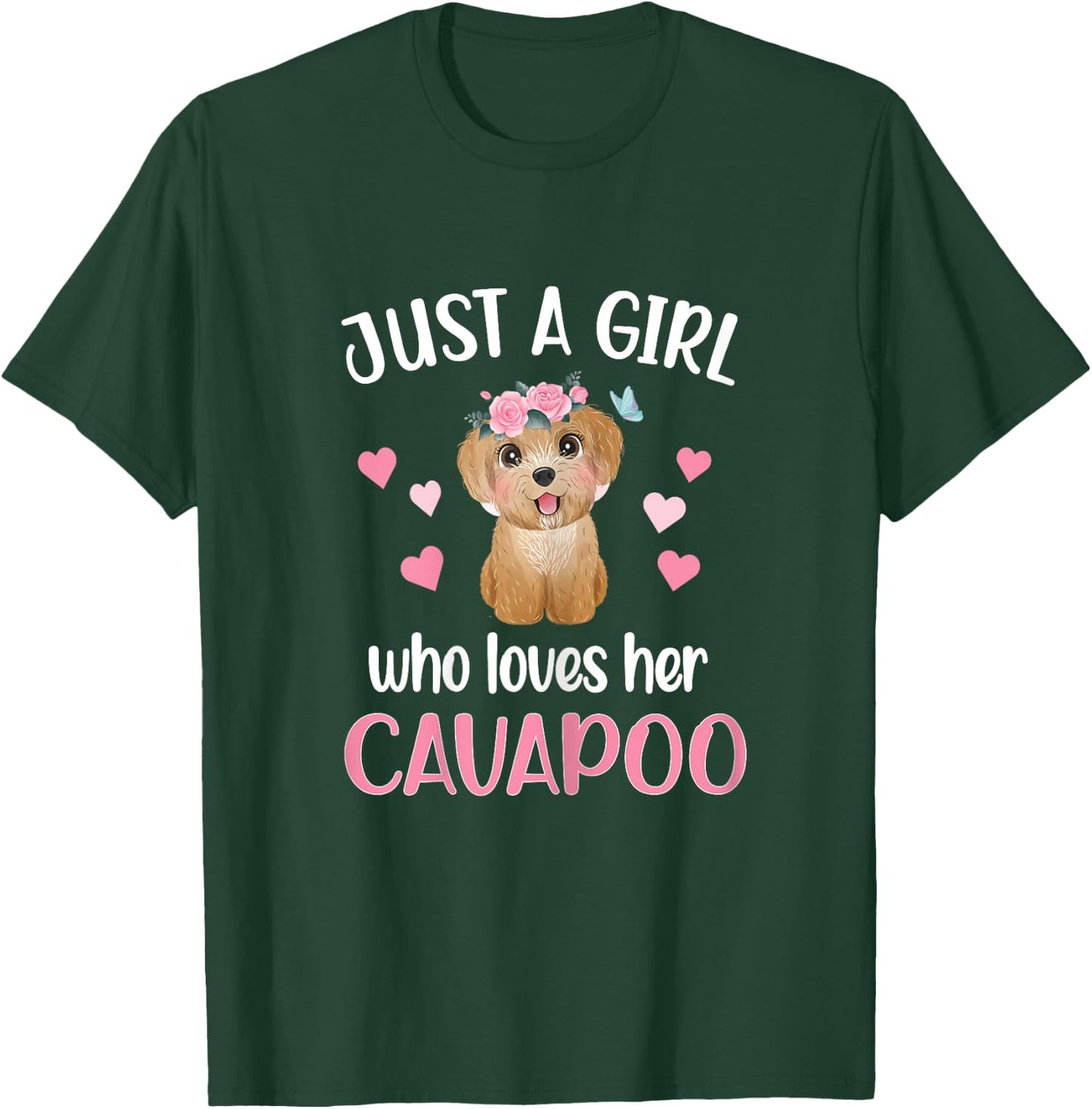 Just A Girl Who Loves Her Cavapoo Mom Cavoodle T-Shirt - T-Shirt | Forest