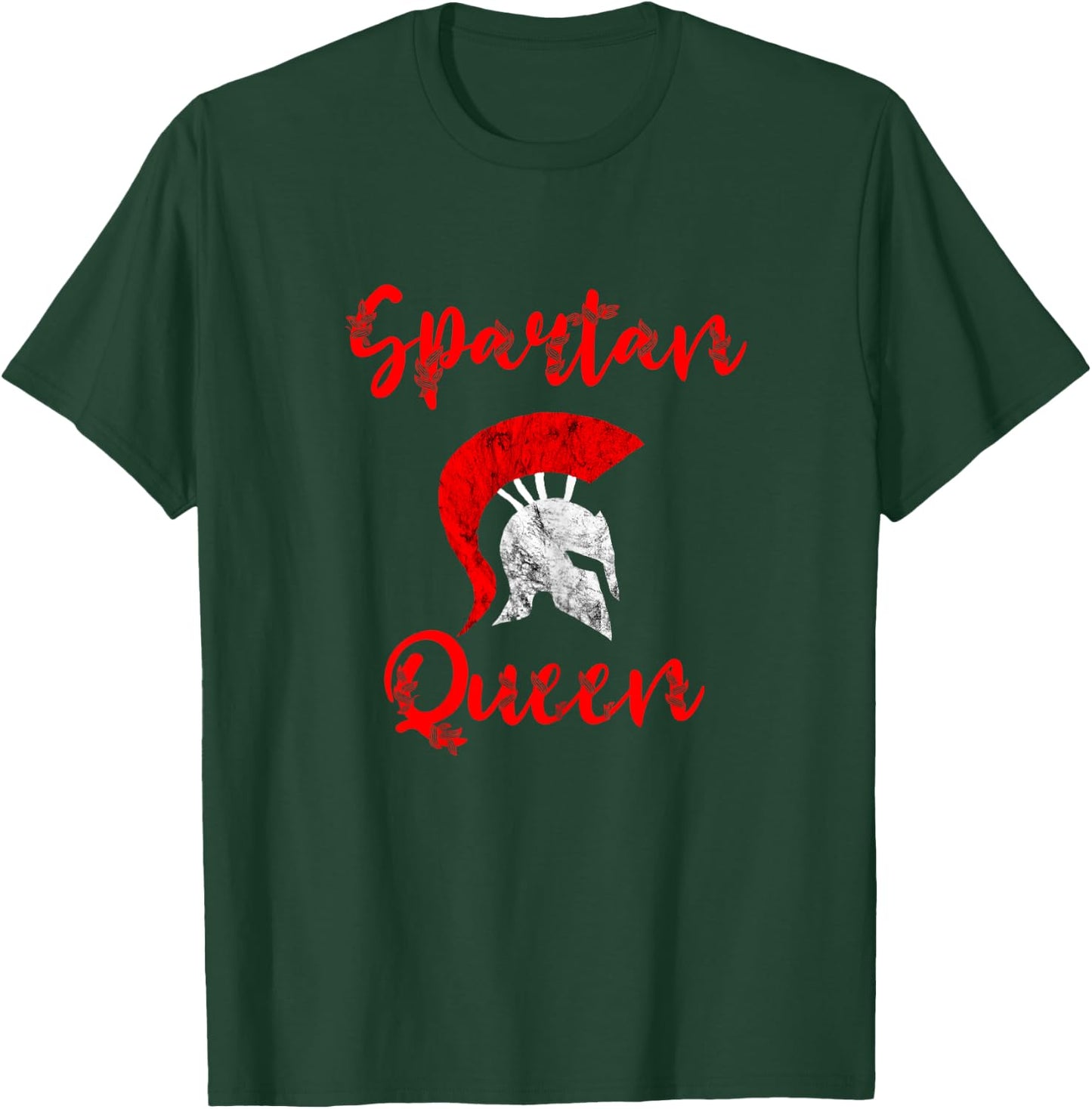 Spartan Queen Gladiators Queen Spartan Soldiers Helmet T-Shirt - T-Shirt | Forest