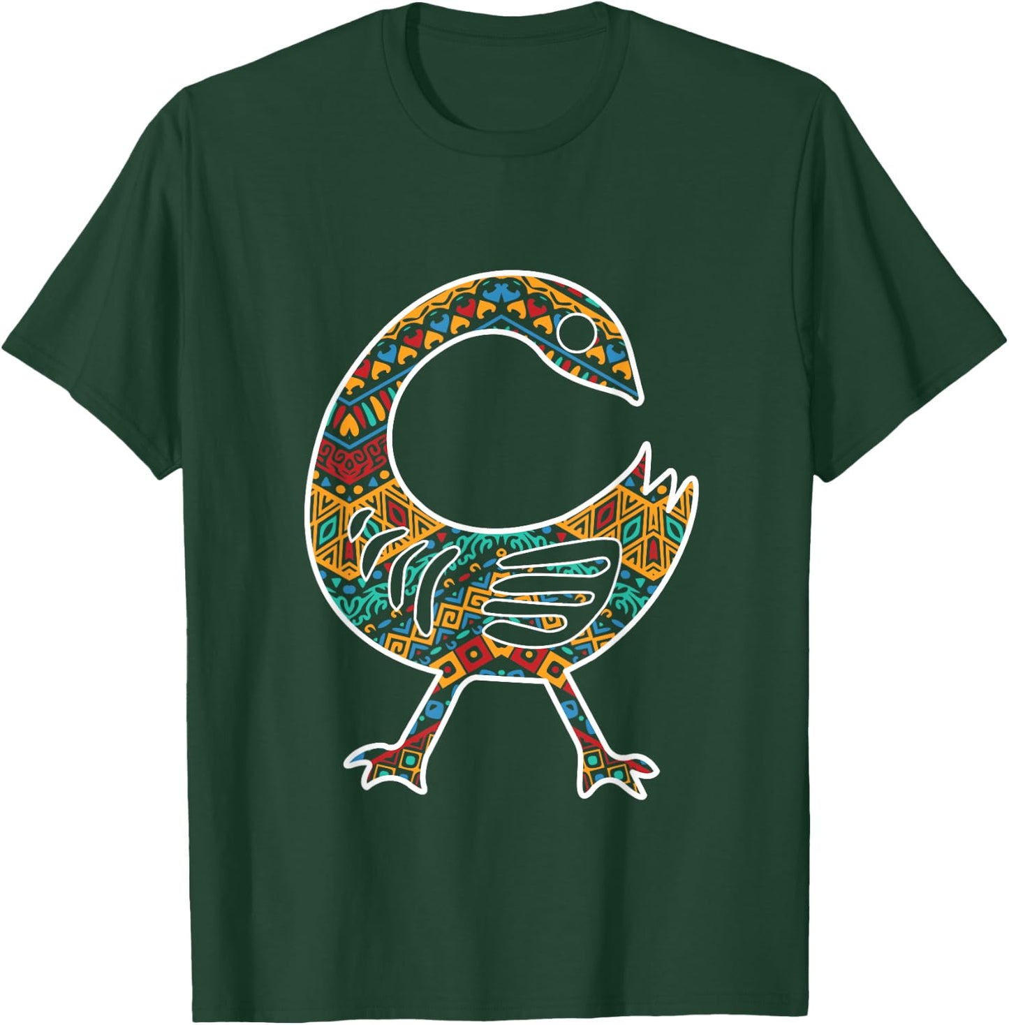 Sankofa Bird African Pride Symbol Akan Black History T-Shirt - T-Shirt | Forest