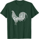 Gallero Tipos De Gallo De Pelea Silueta De Gallo T-Shirt - T-Shirt | Forest