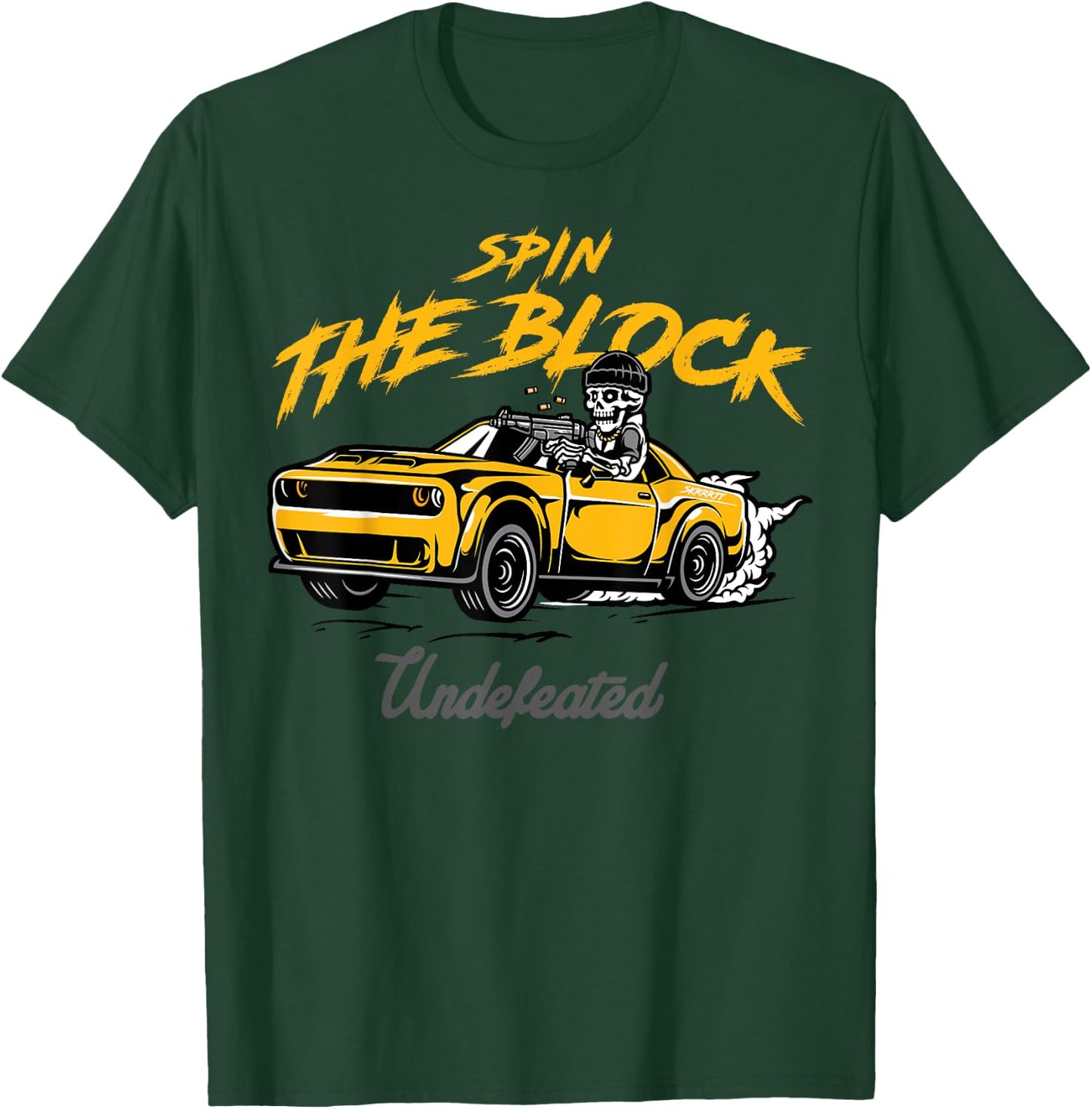 Sneaker Match SPIN THE BLOCK Charcoal University Gold T-Shirt - T-Shirt | Forest