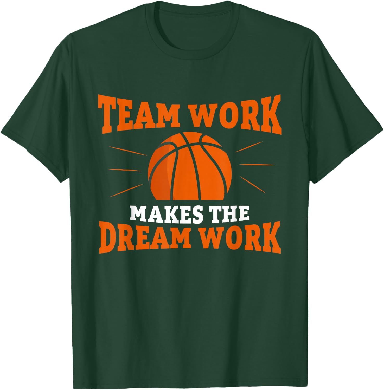 Basketball Player Support Teamwork for a Basketball Coach T-Shirt - T-Shirt | Forest