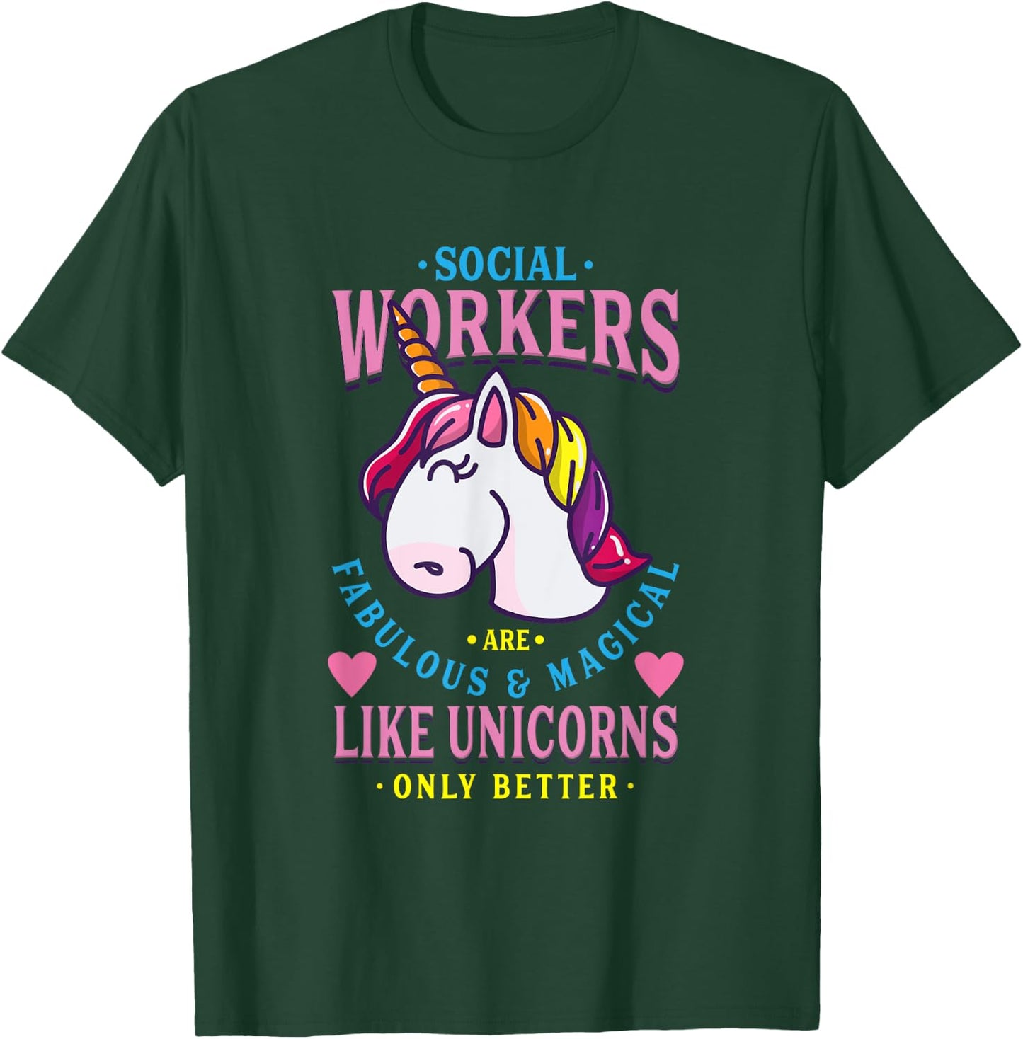 Social Workers Like Unicorn Social Worker T-Shirt - T-Shirt | Forest