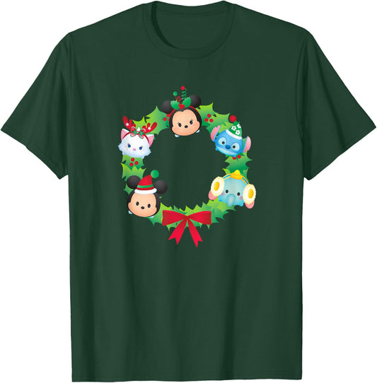 Tsum Tsum - Christmas Wreath T-Shirt - T-Shirt | Forest