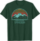 Wyoming Retro Mountain Hiking 80s Style T-Shirt - T-Shirt | Forest