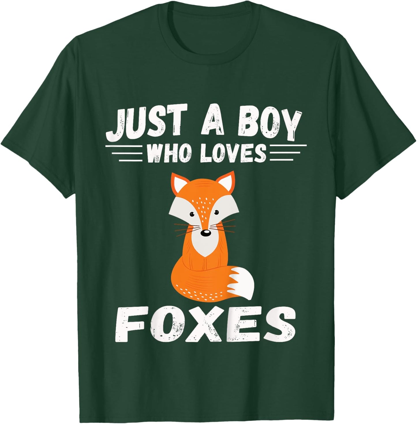 Kids Boy Fox Shirt Gifts Just a Boy Who Loves Foxes T-Shirt - T-Shirt | Forest