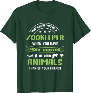 Zoo Keeper Zookeeper Photos Animals Friends Animal Keeper T-Shirt - T-Shirt | Forest