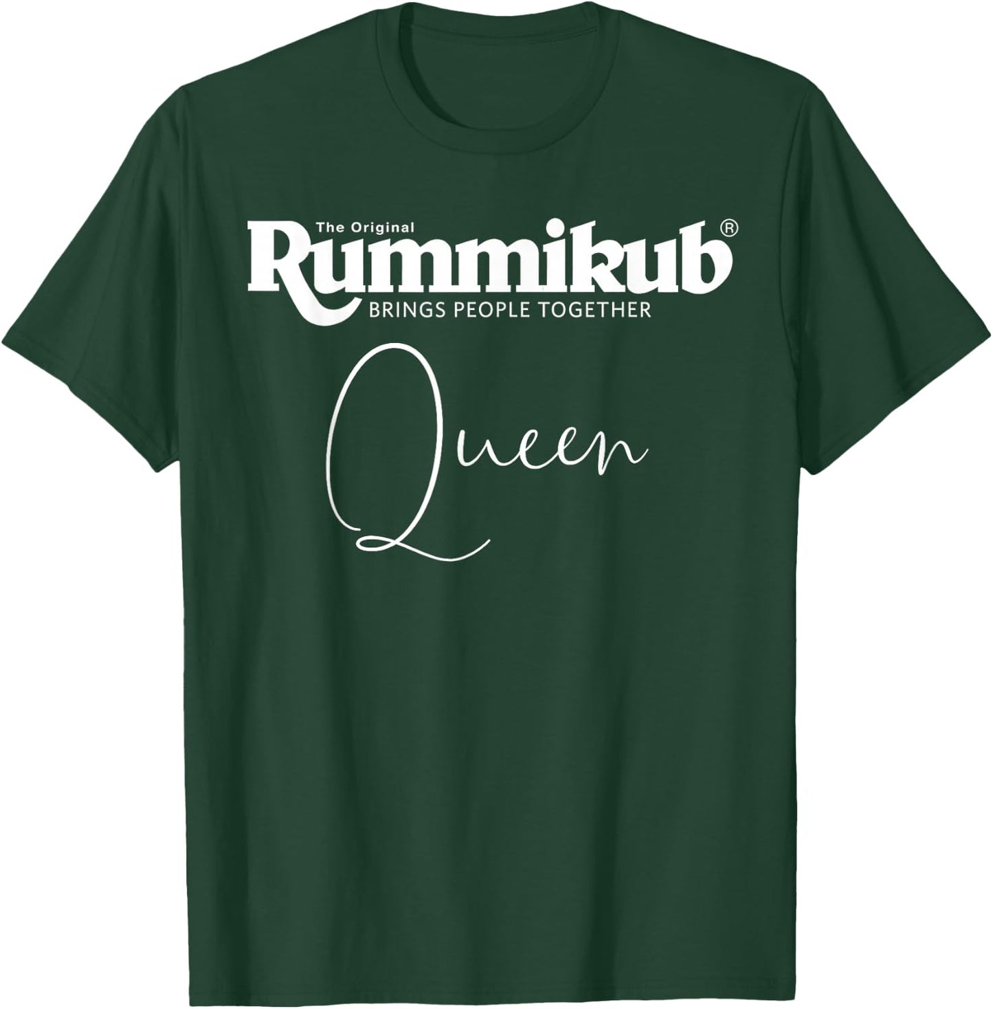Rummikub Queen (White) T-Shirt - T-Shirt | Forest