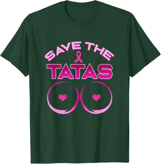 Save The Tatas - Pink Ribbon T-Shirt - T-Shirt | Forest