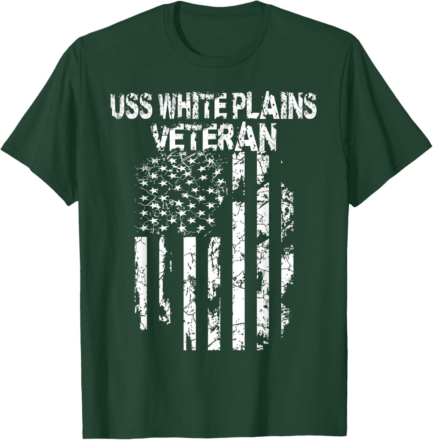 USS White Plains Veteran T-Shirt - T-Shirt | Forest