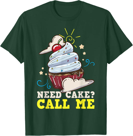 Baker Baking Cake Cupcake Gift T-Shirt - T-Shirt | Forest