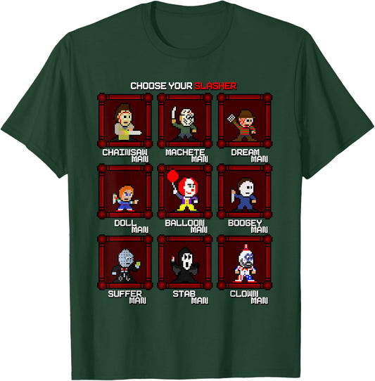 Choose Your Slasher! T-Shirt - T-Shirt | Forest