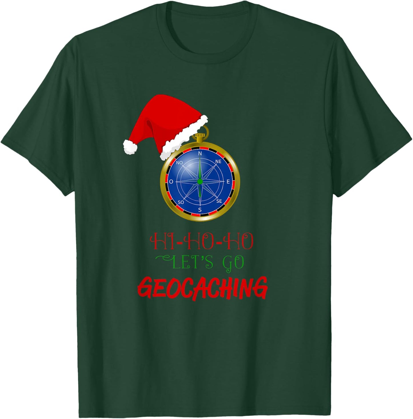 Geocaching Treasure Hunt Christmas Fun-Geocaching Worldwide T-Shirt - T-Shirt | Forest