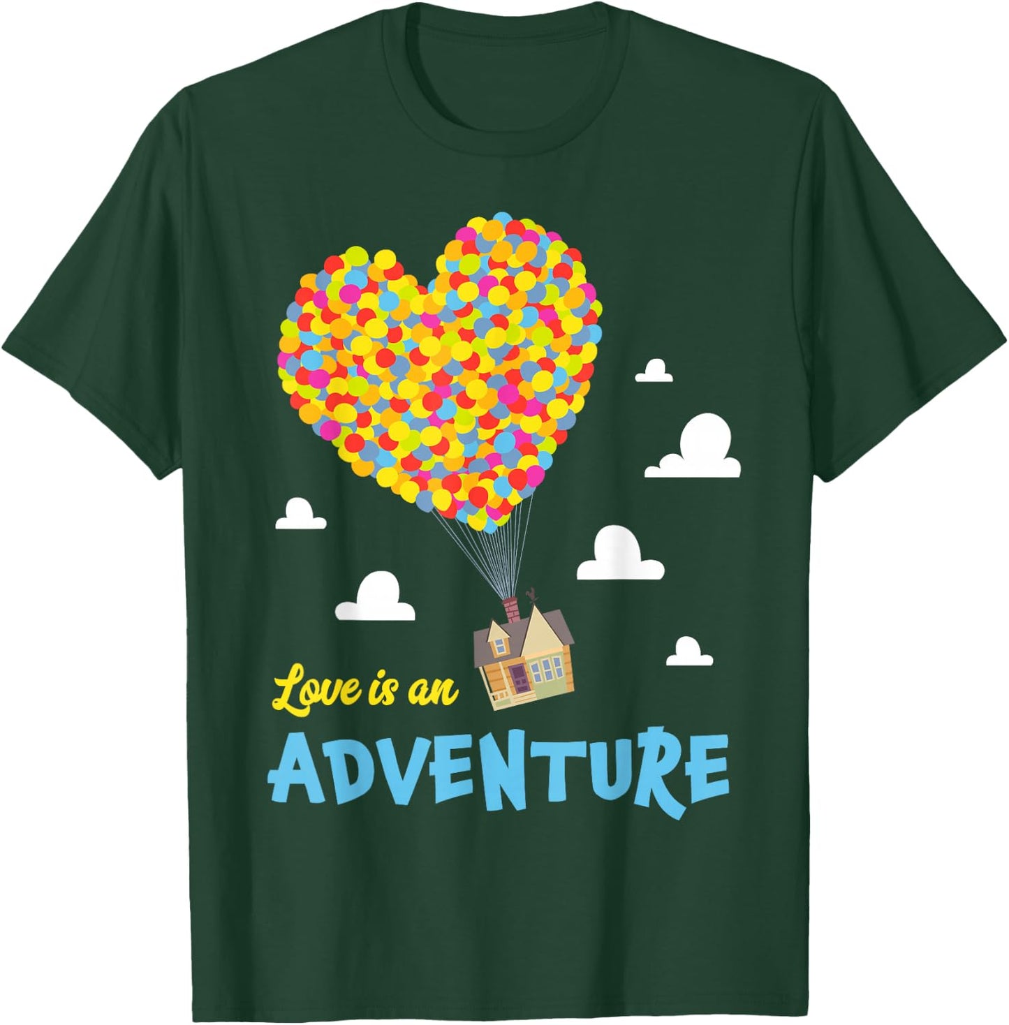 Disney and Pixar Up Love is an Adventure T-Shirt - T-Shirt | Forest