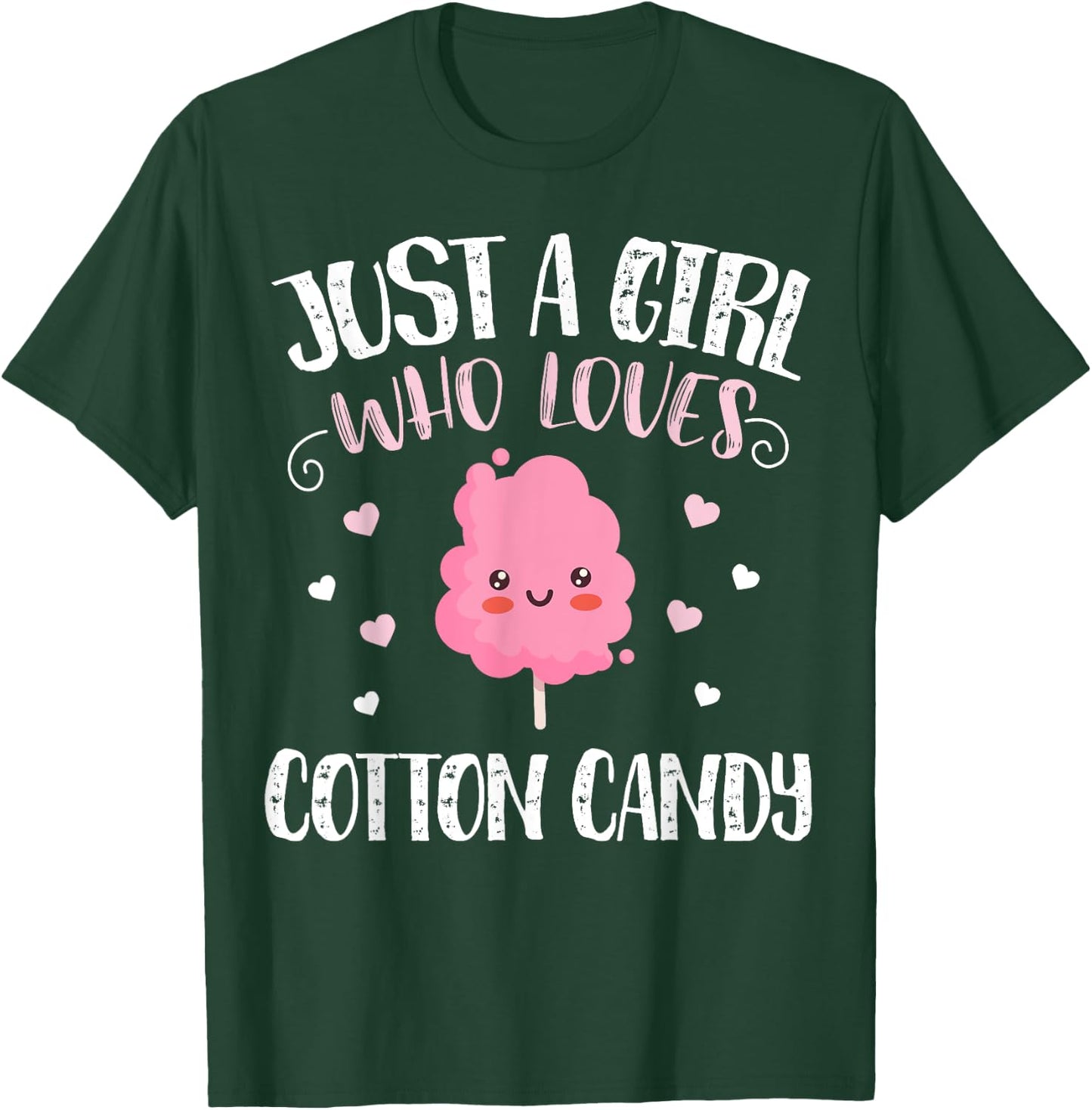 Just A Girl Who Loves Cotton Candy - Funny Cotton Candy T-Shirt - T-Shirt | Forest