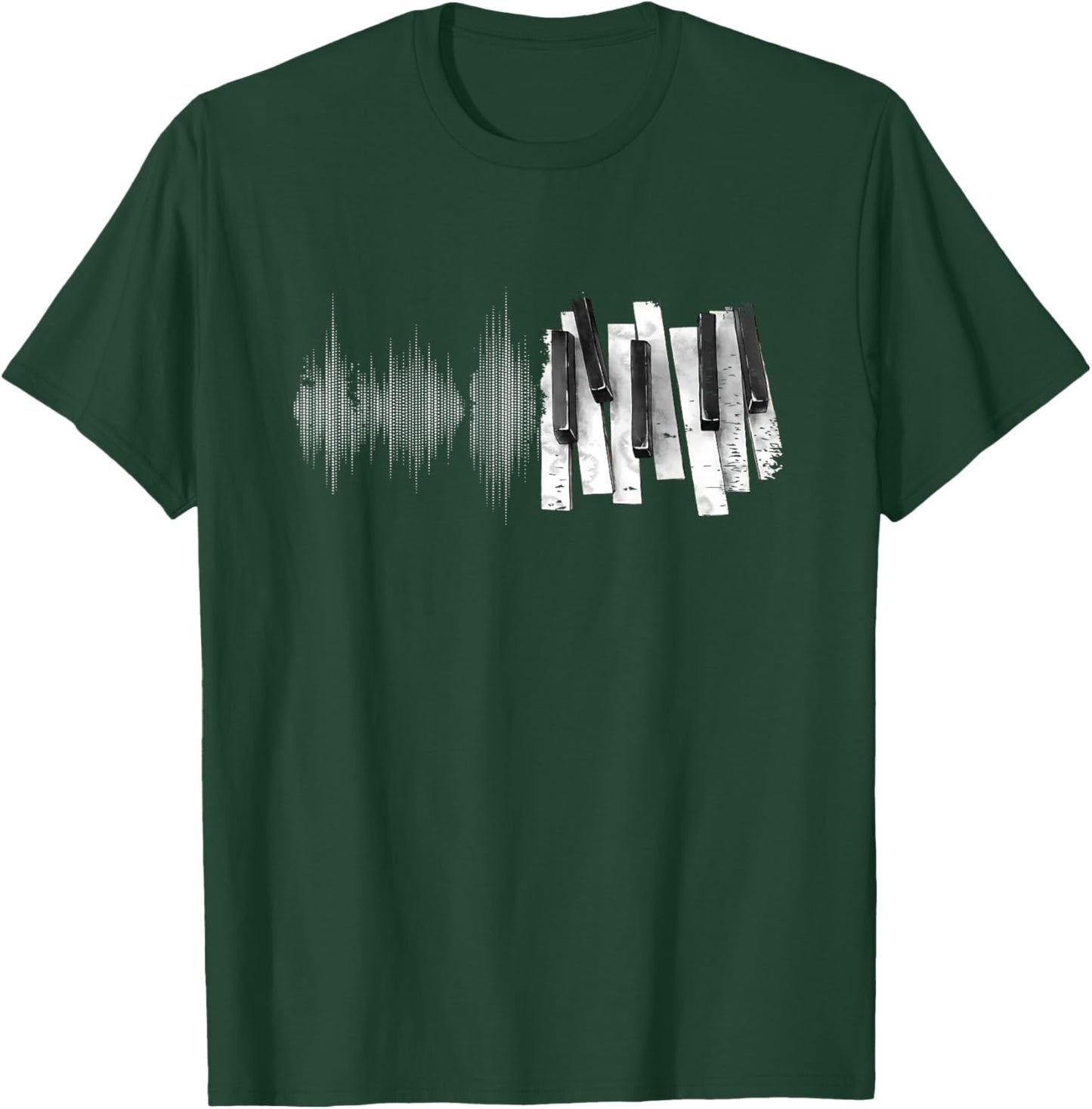 Keyboard Heartbeat Cool Piano and Organ Player Novelty T-Shirt - T-Shirt | Forest