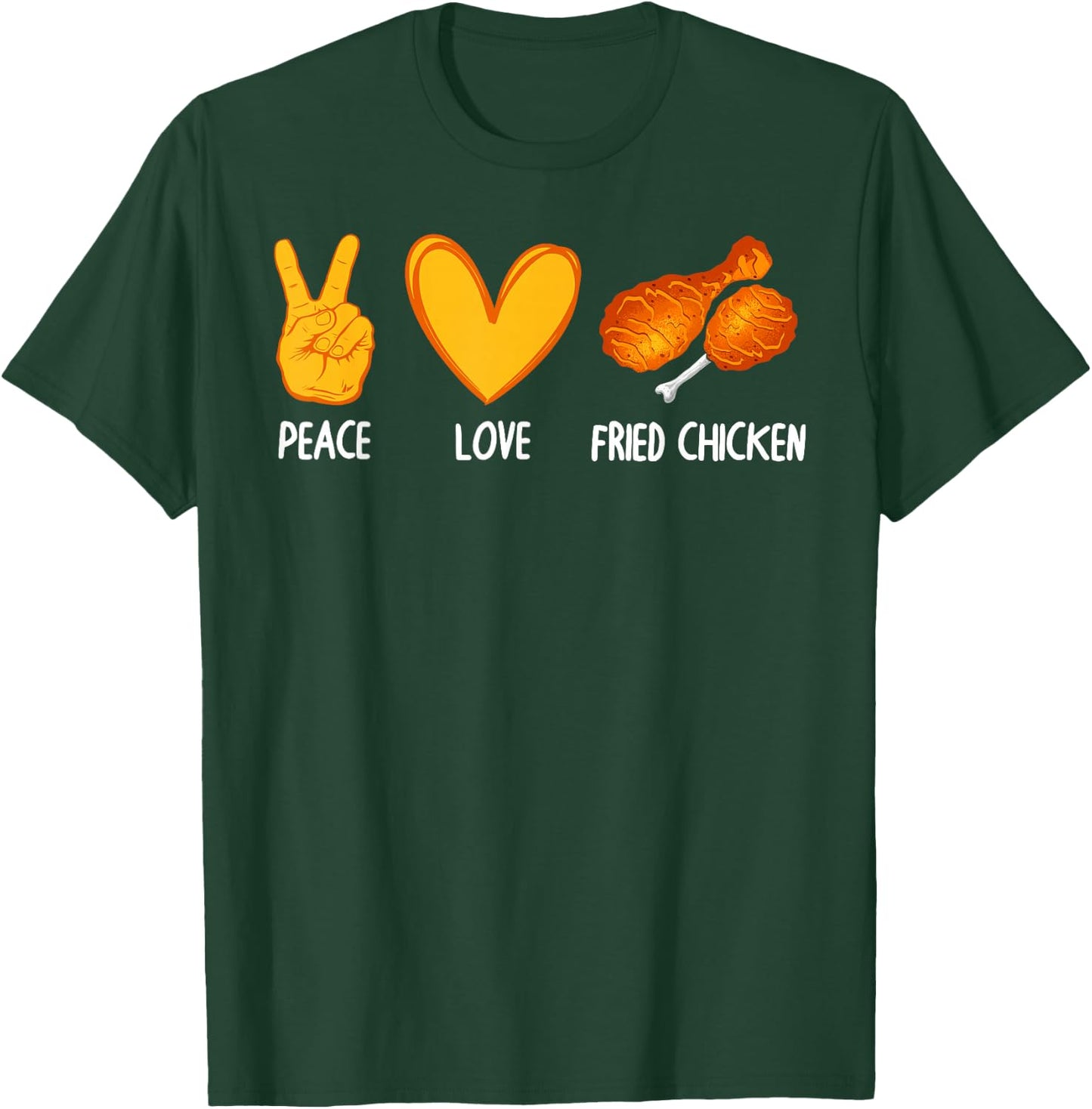 Cute Fried Chicken Design Women Fried Chicken Lover T-Shirt - T-Shirt | Forest
