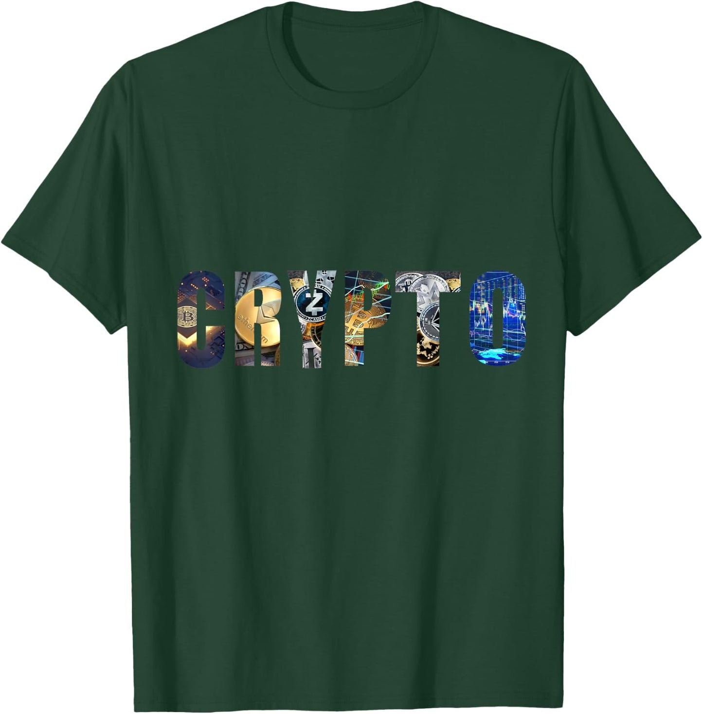 Crypto Bitcoin NTFs T-Shirt - T-Shirt | Forest