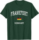 Frankfurt Germany Vintage Athletic Sports Design T-Shirt - T-Shirt | Forest