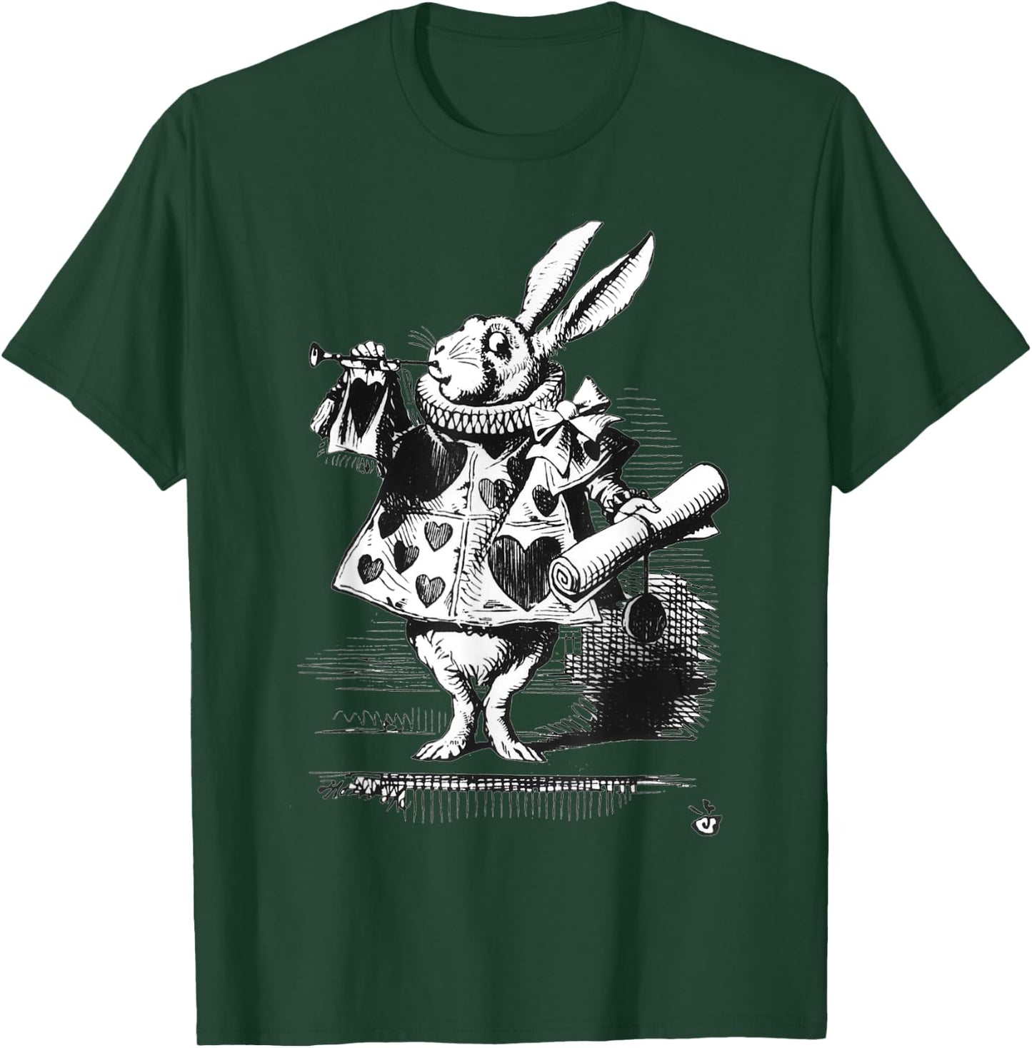 Easy Costume | Alice In Wonderland - White Rabbit T-Shirt - T-Shirt | Forest