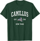 Camillus New York NY Vintage American Flag Sports Design T-Shirt - T-Shirt | Forest