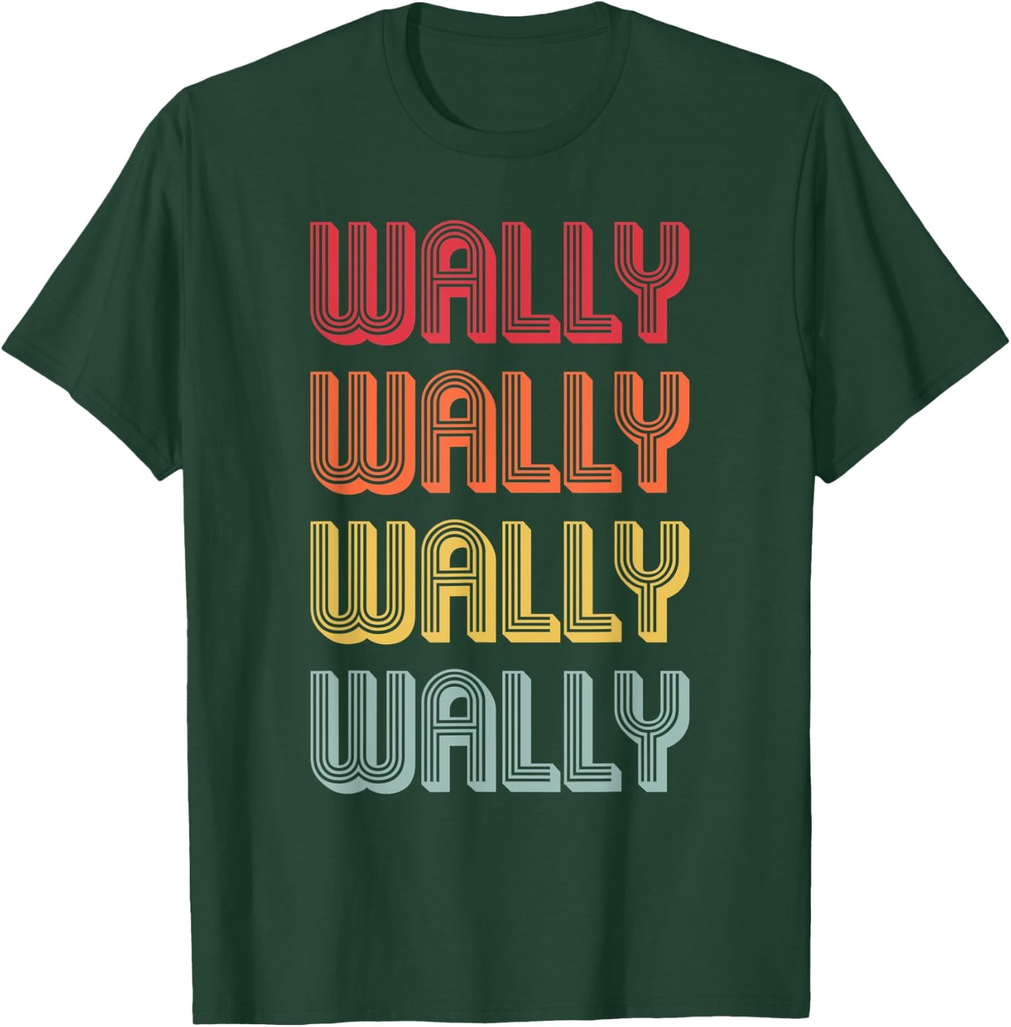 WALLY Gift Name Personalized Funny Retro Vintage Birthday T-Shirt - T-Shirt | Forest