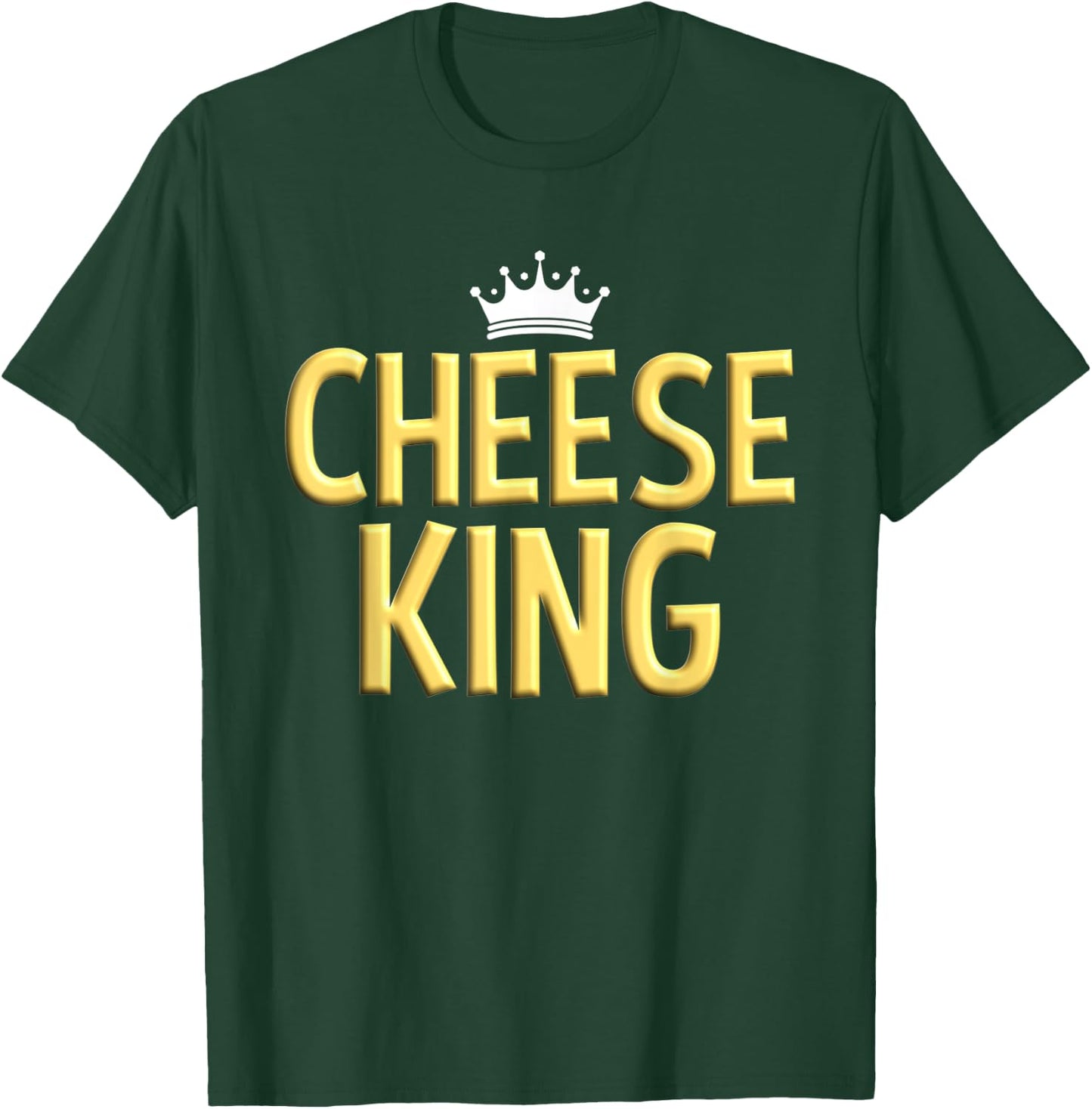 Cheese King Cheese Foodie Men's Cheese Lover T-Shirt - T-Shirt | Forest