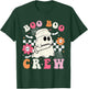 Boo Crew Nurse Halloween Outfits Men Kids Groovy T-Shirt - T-Shirt | Forest