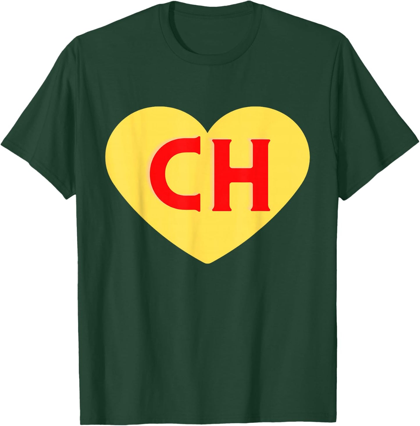 Whyte Women's Red Heart , Small, Classic Fit, , Short Sleeve, Machine Wash, US Size Small T-Shirt - T-Shirt | Forest